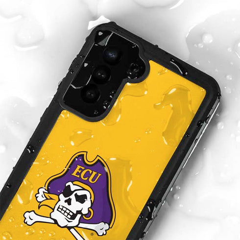 East Carolina University ECU Pirates Logo Yellow Galaxy S23 Plus Waterproof Case