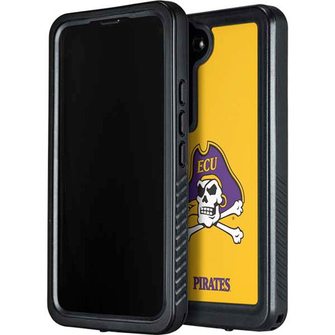East Carolina University ECU Pirates Logo Yellow Galaxy S23 Waterproof Case