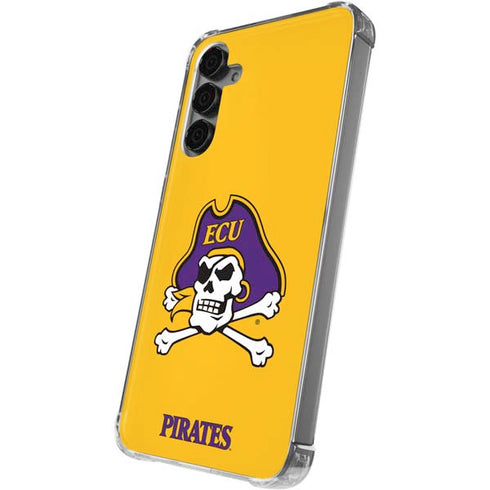 East Carolina University ECU Pirates Logo Yellow Galaxy S24 Plus Clear Case