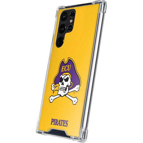 East Carolina University ECU Pirates Logo Yellow Galaxy S24 Ultra Clear Case