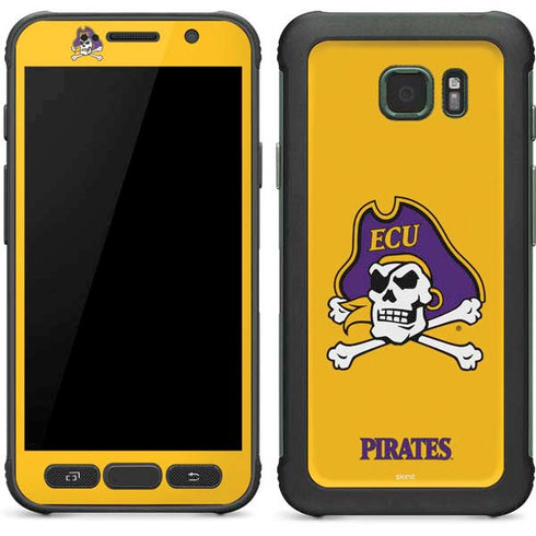 East Carolina University ECU Pirates Logo Yellow Galaxy S7 Active Skin