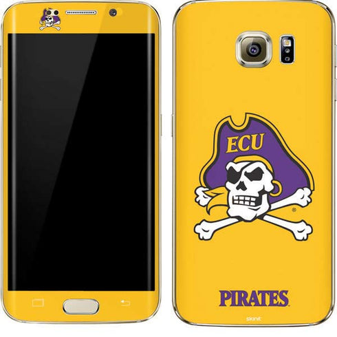 East Carolina University ECU Pirates Logo Yellow Galaxy S7 Edge Skin