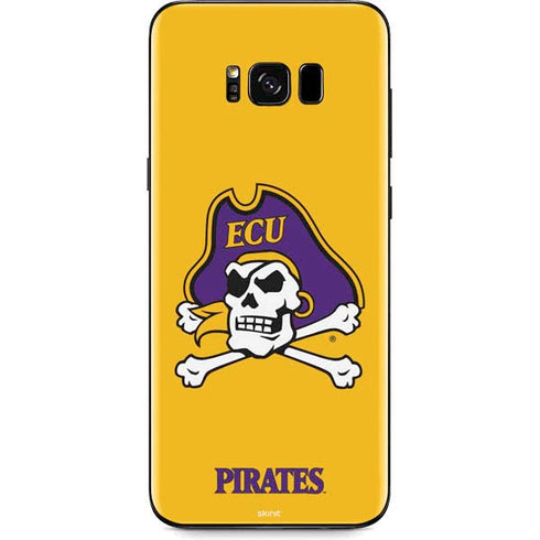 East Carolina University ECU Pirates Logo Yellow Galaxy S8 Plus Skin