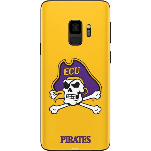 East Carolina University ECU Pirates Logo Yellow Galaxy S9 Skin