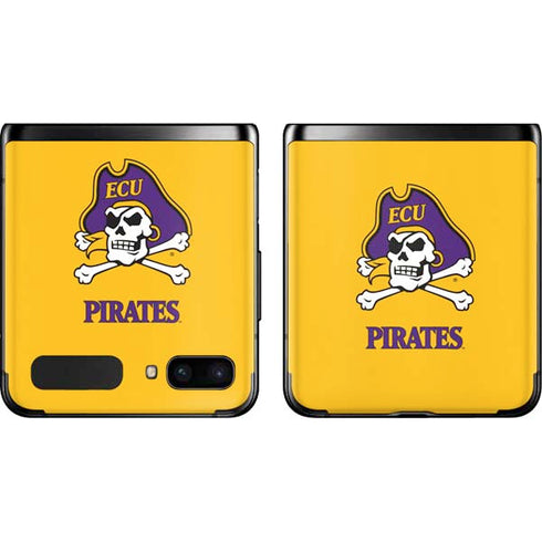 East Carolina University ECU Pirates Logo Yellow Galaxy Z Flip Skin