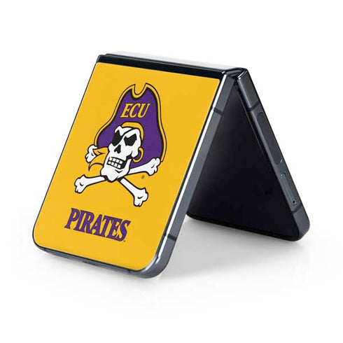 East Carolina University ECU Pirates Logo Yellow Galaxy Z Flip5 5G Skin
