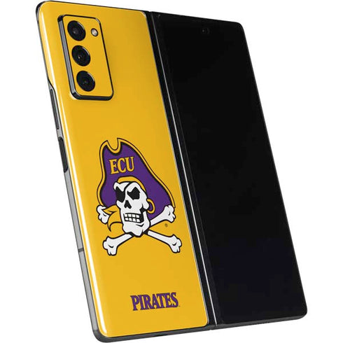 East Carolina University ECU Pirates Logo Yellow Galaxy Z Fold2 5G Skin