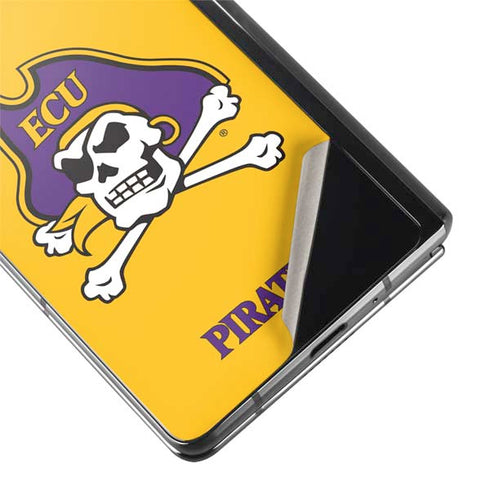 East Carolina University ECU Pirates Logo Yellow Galaxy Z Fold2 5G Skin