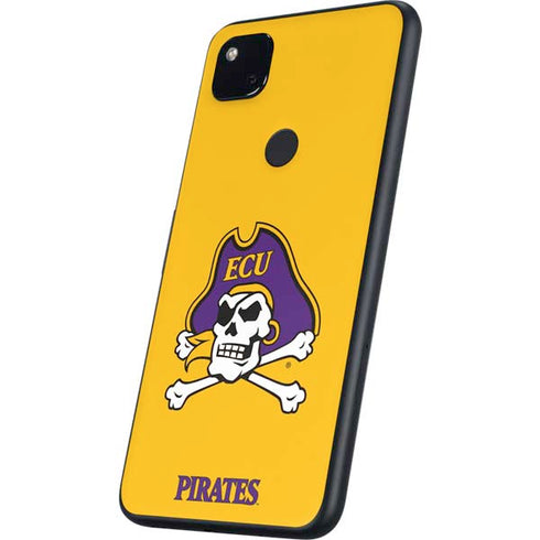 East Carolina University ECU Pirates Logo Yellow Google Pixel 4a Skin