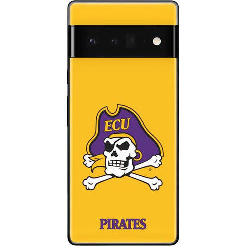 East Carolina University ECU Pirates Logo Yellow Google Pixel 6 Pro Skin