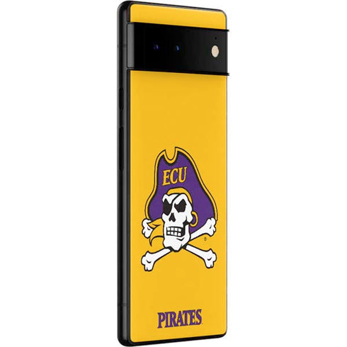 East Carolina University ECU Pirates Logo Yellow Google Pixel 6 Skin