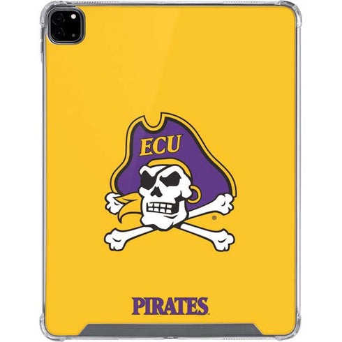 East Carolina University ECU Pirates Logo Yellow iPad Pro 12.9in (2020) Clear Case