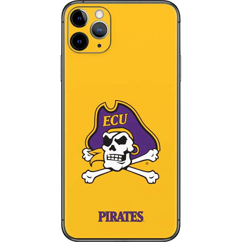 East Carolina University ECU Pirates Logo Yellow iPhone 11 Pro Max Skin
