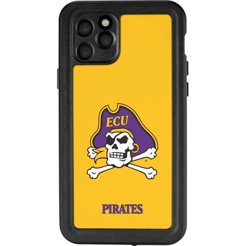 East Carolina University ECU Pirates Logo Yellow iPhone 11 Pro Waterproof Case