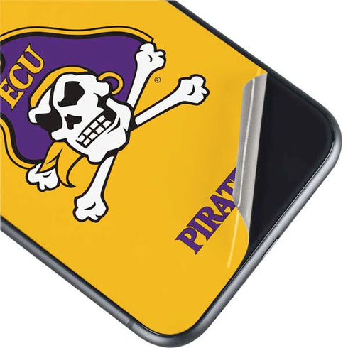 East Carolina University ECU Pirates Logo Yellow iPhone 11 Skin