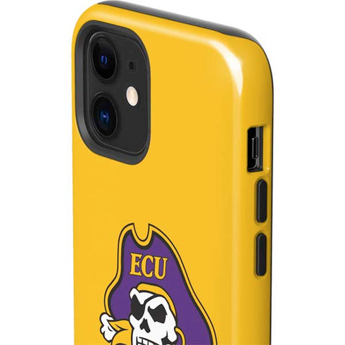 East Carolina University ECU Pirates Logo Yellow iPhone 12 Impact Case