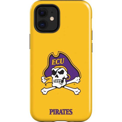 East Carolina University ECU Pirates Logo Yellow iPhone 12 Mini Impact Case