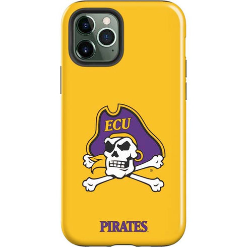 East Carolina University ECU Pirates Logo Yellow iPhone 12 Pro Impact Case