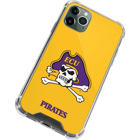 East Carolina University ECU Pirates Logo Yellow iPhone 12 Pro Max Clear Case