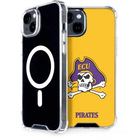 East Carolina University ECU Pirates Logo Yellow iPhone 13 MagSafe Case