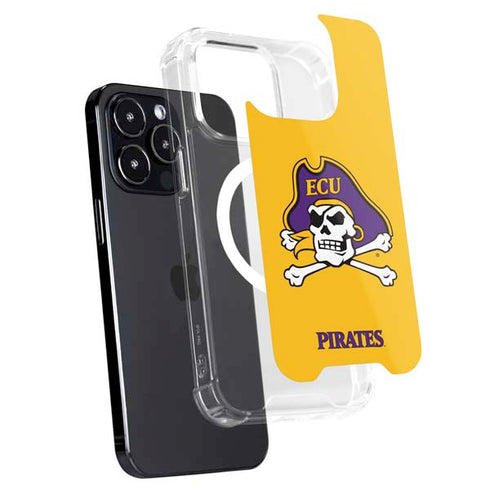 East Carolina University ECU Pirates Logo Yellow iPhone 13 Pro Max MagSafe Case