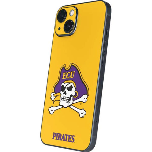 East Carolina University ECU Pirates Logo Yellow iPhone 15 Plus Skin
