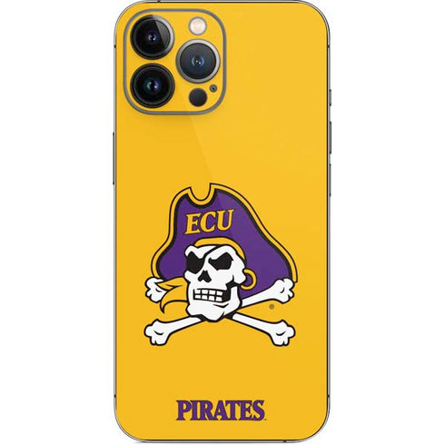 East Carolina University ECU Pirates Logo Yellow iPhone 14 Pro Max Skin