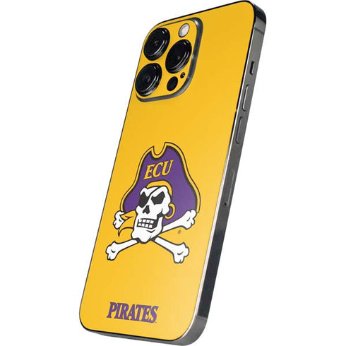 East Carolina University ECU Pirates Logo Yellow iPhone 14 Pro Skin