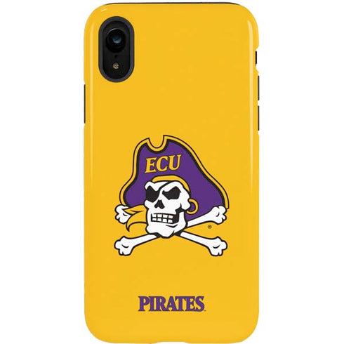 East Carolina University ECU Pirates Logo Yellow iPhone XR Pro Case