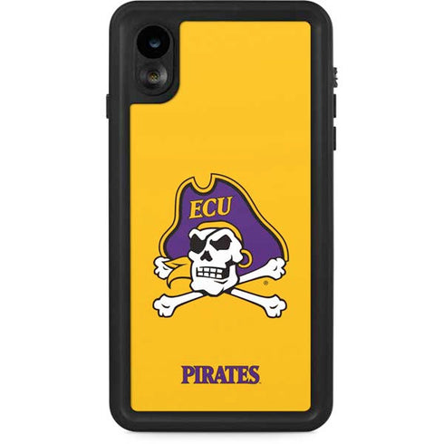 East Carolina University ECU Pirates Logo Yellow iPhone XR Waterproof Case