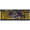East Carolina University ECU Pirates Logo Yellow K95 RGB PLATINUM Mechanical Gaming Keyboard Skin