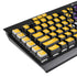 East Carolina University ECU Pirates Logo Yellow K95 RGB PLATINUM Mechanical Gaming Keyboard Skin