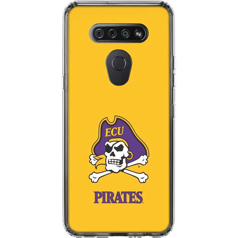 East Carolina University ECU Pirates Logo Yellow LG K51/Q51 Clear Case