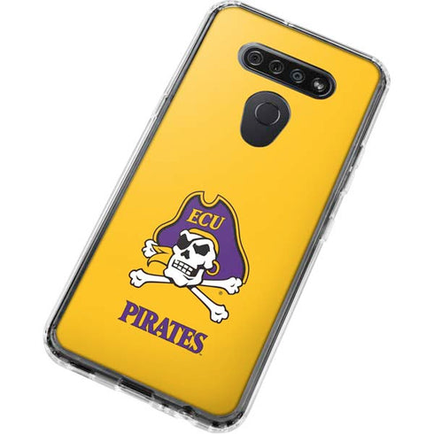 East Carolina University ECU Pirates Logo Yellow LG K51/Q51 Clear Case