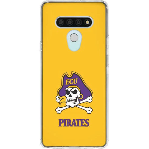 East Carolina University ECU Pirates Logo Yellow LG Stylo 6 Clear Case