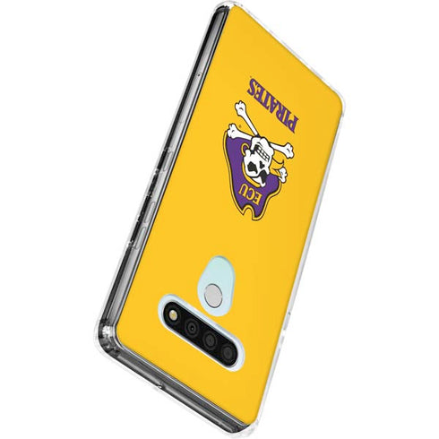 East Carolina University ECU Pirates Logo Yellow LG Stylo 6 Clear Case