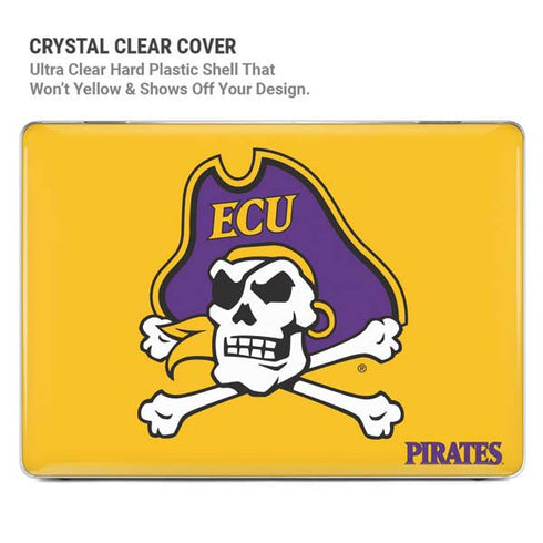 East Carolina University ECU Pirates Logo Yellow MacBook Air 15in (2023-2025) Case plus Skin