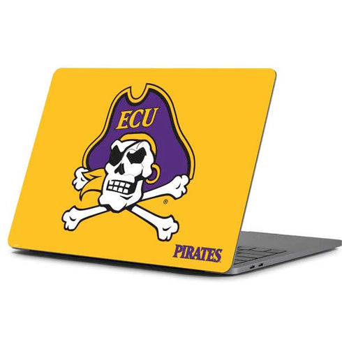 East Carolina University ECU Pirates Logo Yellow Apple MacBook Pro 13-inch Skin