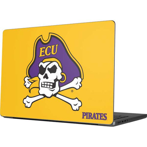 East Carolina University ECU Pirates Logo Yellow MacBook Pro 14in (2021-24) Skin
