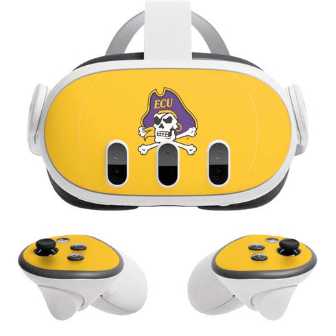 East Carolina University ECU Pirates Logo Yellow Meta Quest 3 Skin