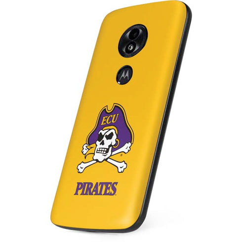 East Carolina University ECU Pirates Logo Yellow Moto E5 Play Skin