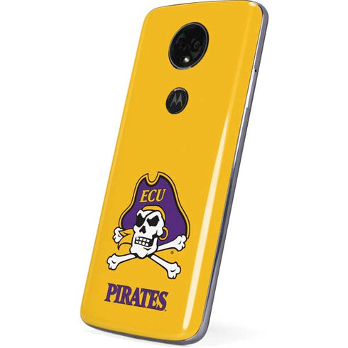 East Carolina University ECU Pirates Logo Yellow Moto E5 Plus Skin