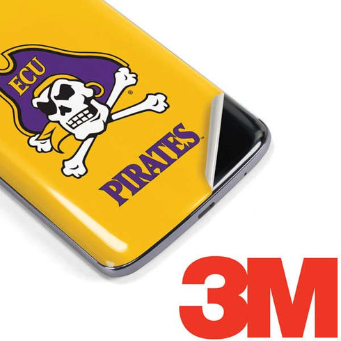 East Carolina University ECU Pirates Logo Yellow Moto E5 Plus Skin