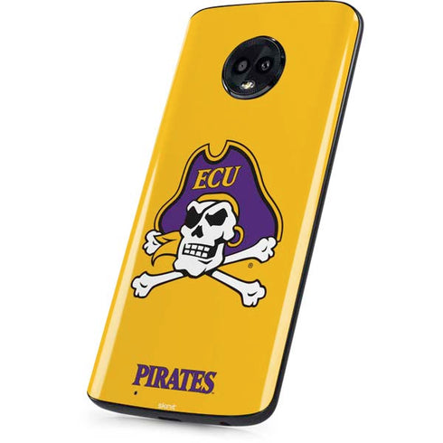 East Carolina University ECU Pirates Logo Yellow Moto G6 Skin