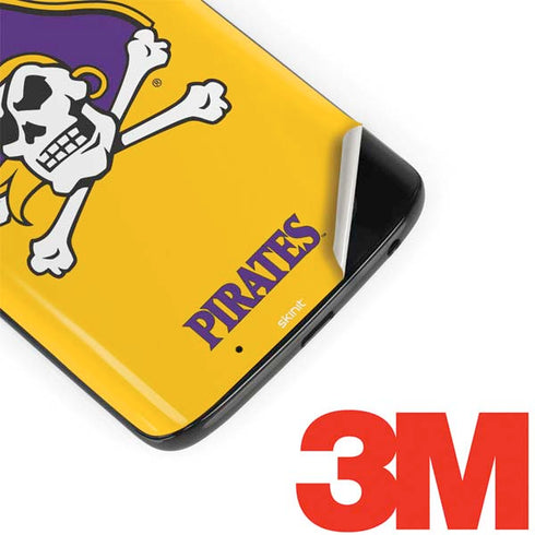 East Carolina University ECU Pirates Logo Yellow Moto G6 Skin
