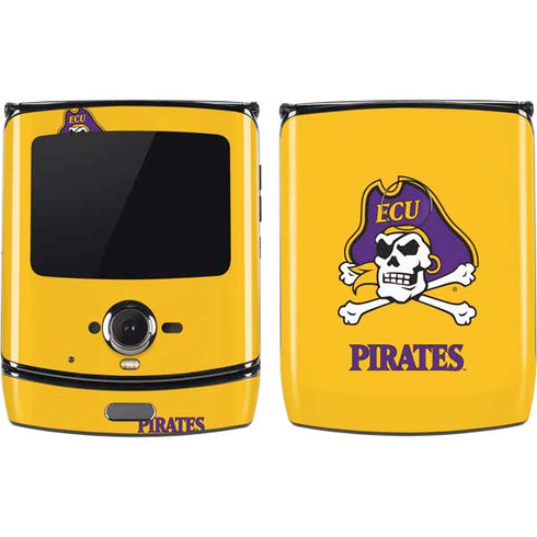 East Carolina University ECU Pirates Logo Yellow Motorola RAZR Skin