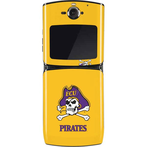 East Carolina University ECU Pirates Logo Yellow Motorola RAZR Skin