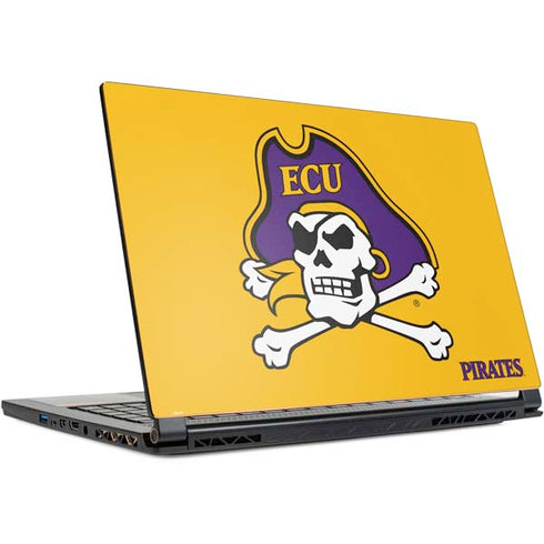 East Carolina University ECU Pirates Logo Yellow MSI GS65 Stealth Laptop Skin
