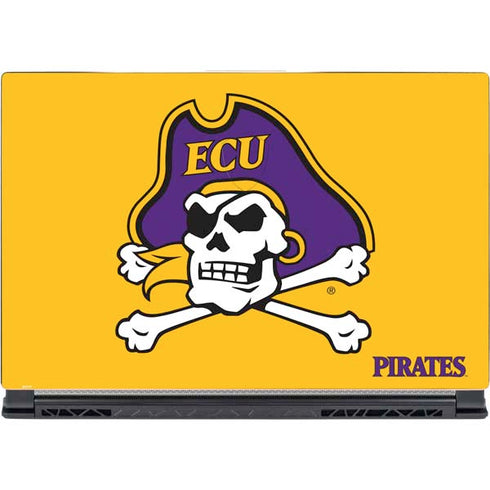 East Carolina University ECU Pirates Logo Yellow MSI GS65 Stealth Laptop Skin