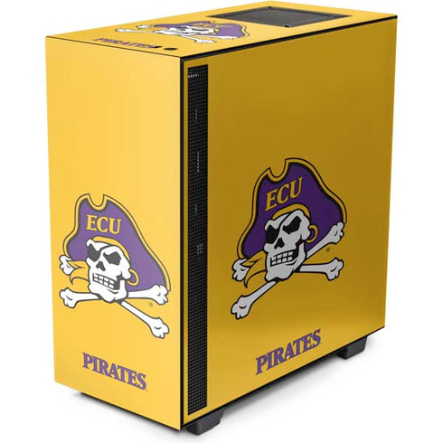 East Carolina University ECU Pirates Logo Yellow NZXT H510 Compact ATX Mid-Tower Case Skin